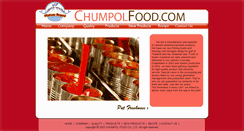 Desktop Screenshot of chumpolfood.com
