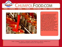 Tablet Screenshot of chumpolfood.com